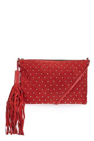 -Borsa tracolla in suede con borchiette Topshop €20