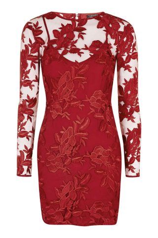Abito corto con trasparenze Topshop €80