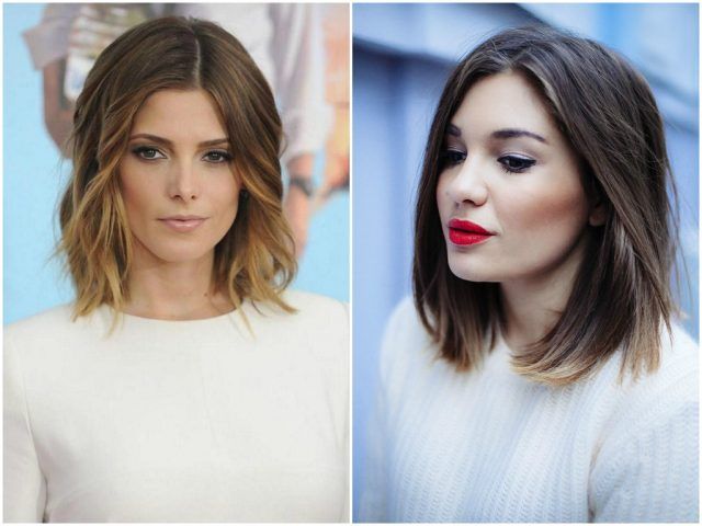 Sì ai capelli scalati e medi