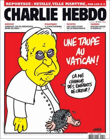 Una vignetta di Charlie Hebdo