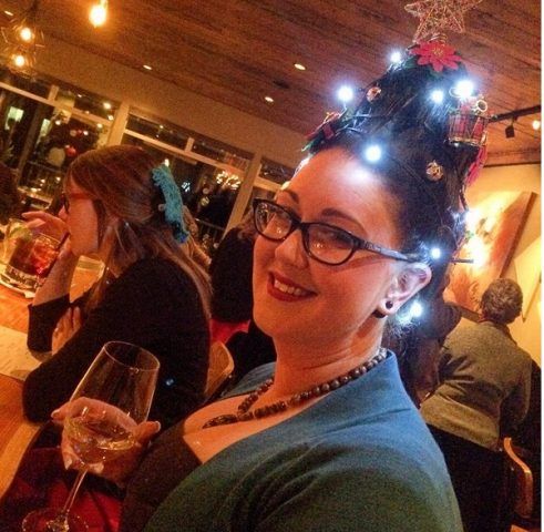 Christmas Tree Hair con led luminosi
