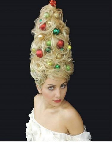 Christmas Tree Hair in stile Maria Antonietta