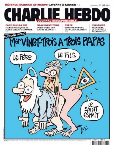 Una vignetta di Charlie Hebdo