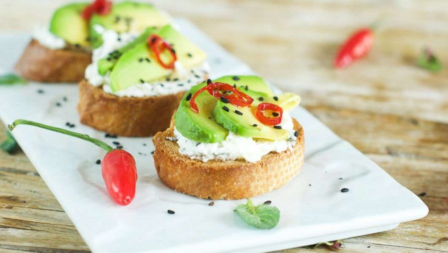 Crostini di avocado