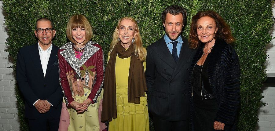 Jonathan Newhouse, Anna Wintour, Editor-in-Chief of Vogue Italia Franca Sozzani. Foto: Getty Image