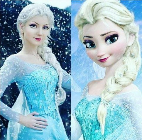 Andressa Damiani come Elsa di Frozen
