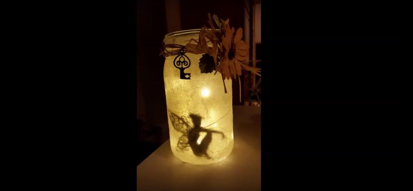 Idee regalo magiche: il barattolo lanterna con fate
