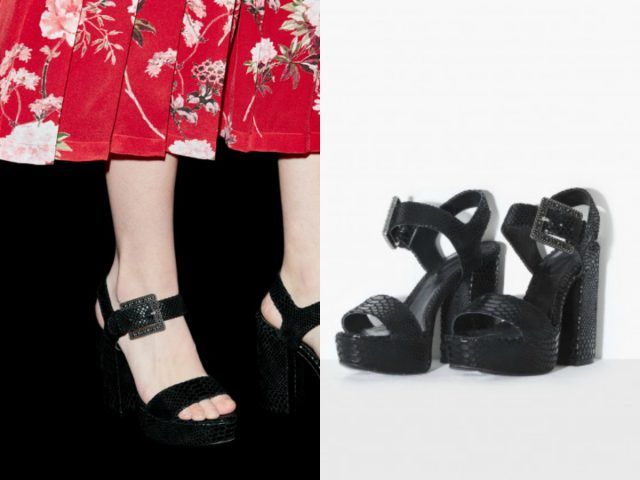 Sandali Platform pitone - The Kooples 288 euro