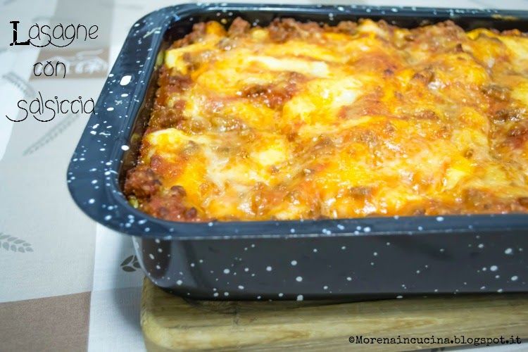 Lasagne con ragù di salsiccia