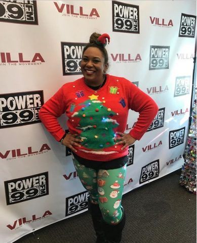 Ok ai leggings di Natale, però non così