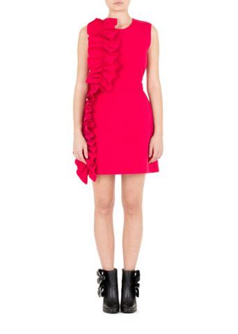 Abito crepe macro rouche MSGM €322