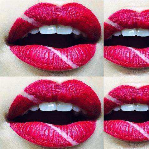 Negative Space Lip Art