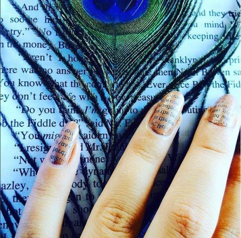 Newspaper Nail Art