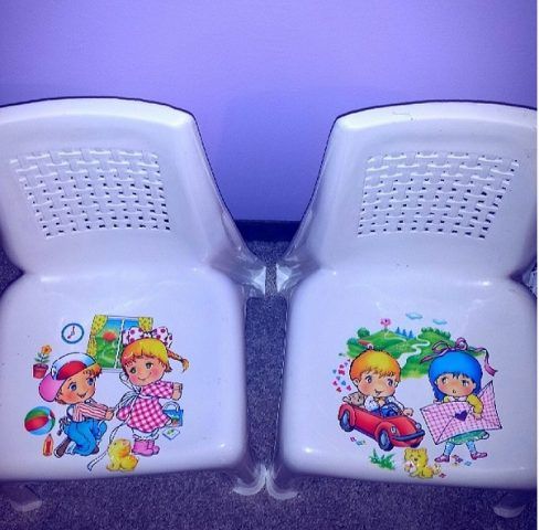 Decoupage sedia di plastica