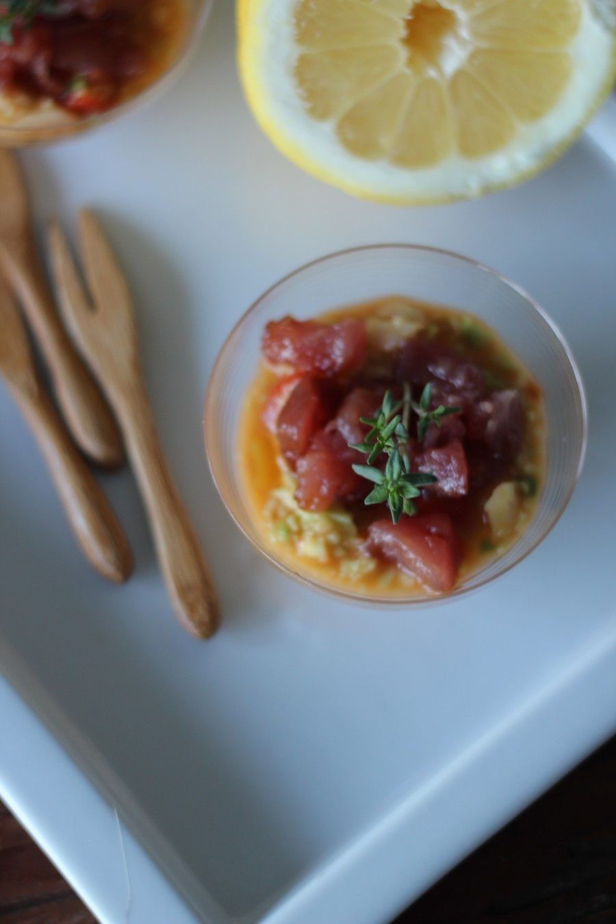 Tartare di tonno e guacamole