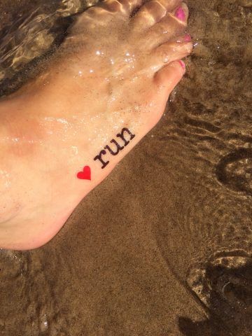 Tatuaggi per amanti del fitness: running