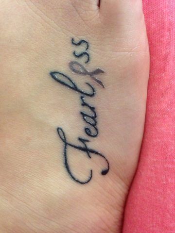 Tatuaggi per amanti del fitness: Fearless, senza paura!