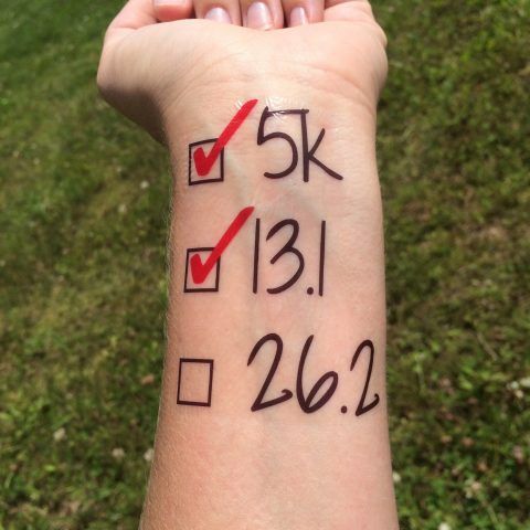 Tatuaggi per amanti del fitness: maratona