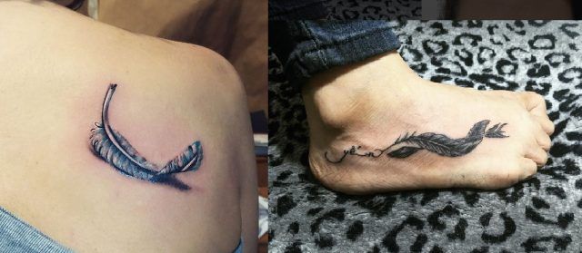 Tatuaggi con piume