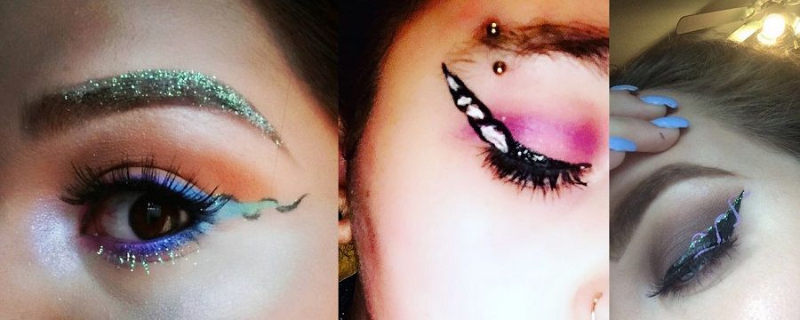 Così appaiono gli occhi con il make up unicorno