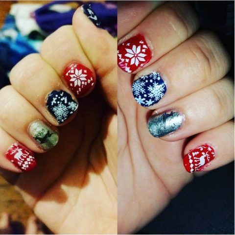 Ugly Sweater Nails: maglioni di Natale sulle unghie