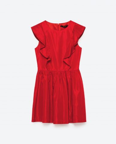 Abito corto con volant Zara €39,95