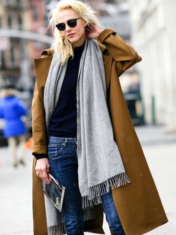Cappotto color cappello e jeans - Dal blog Le Fashion