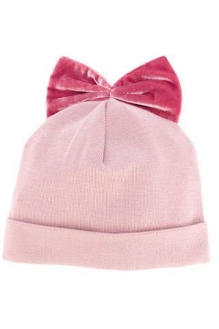 Beanie con fiocco di velluto di Federica Moretti