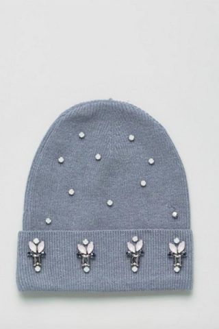 Beanie con applicazioni preziose di River Island