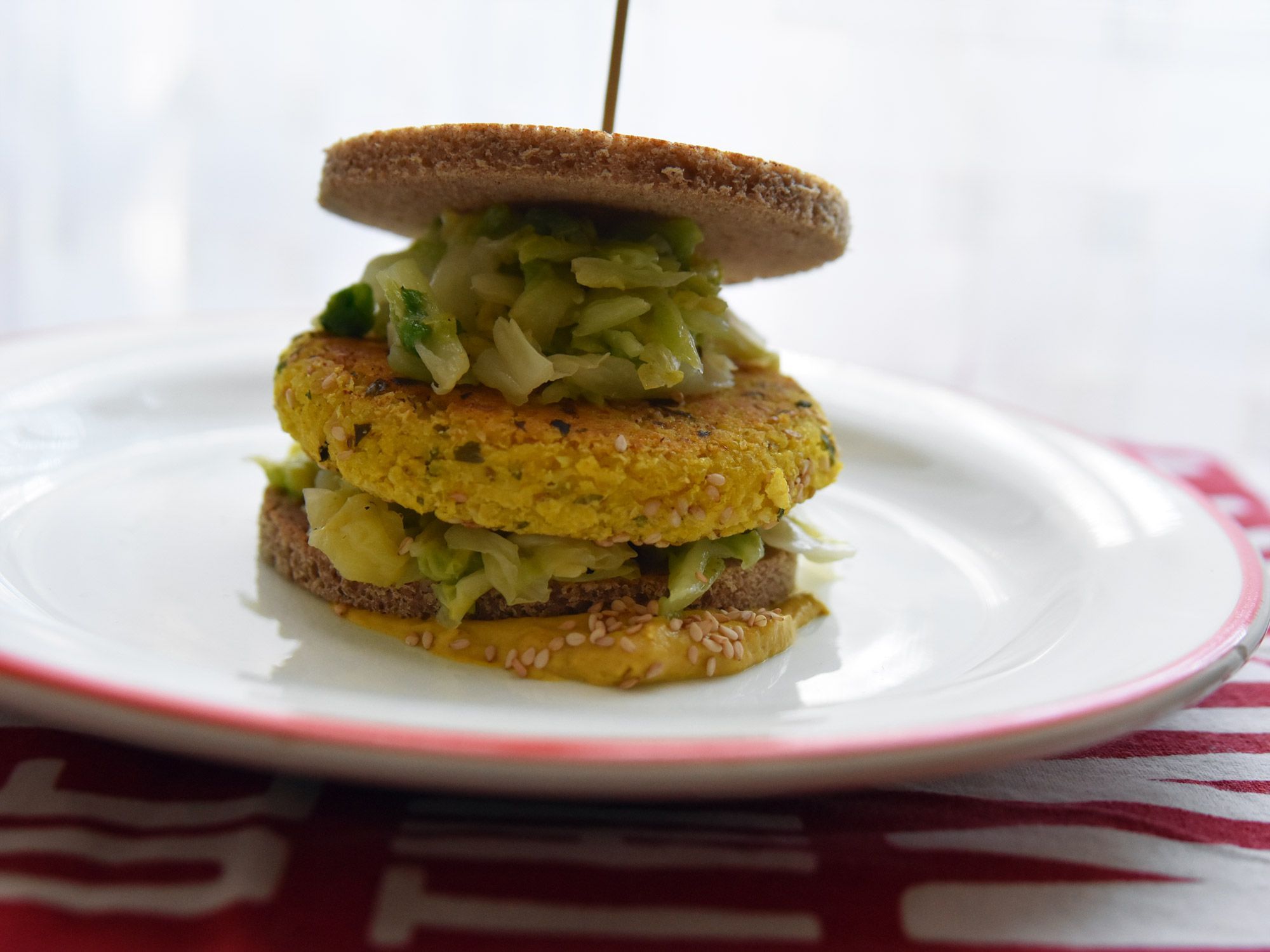 Quinoa burger con la verza