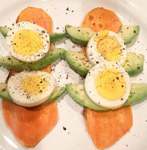 Sweet potato toast con le uova