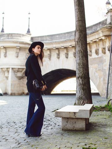 Jeans flared e tacchi - Dal blog Style Scrapbook
