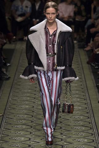 Giacca in shearling - Dalla sfilata di Burberry