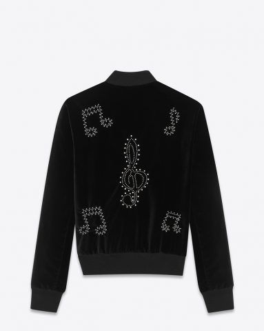 Giacca Teddy nera in velluto Saint Laurent €1.890