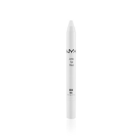La matita occhi Jumbo Eye Pencil di NYX, nella tonalità numero 604 Milk, è un bianco puro da usare come base o da solo in contrasto con la linea di eyeliner nera o altri colori. €6,60