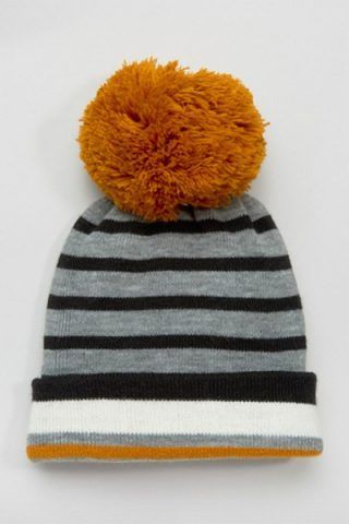 Beanie a righe con con con di Asos