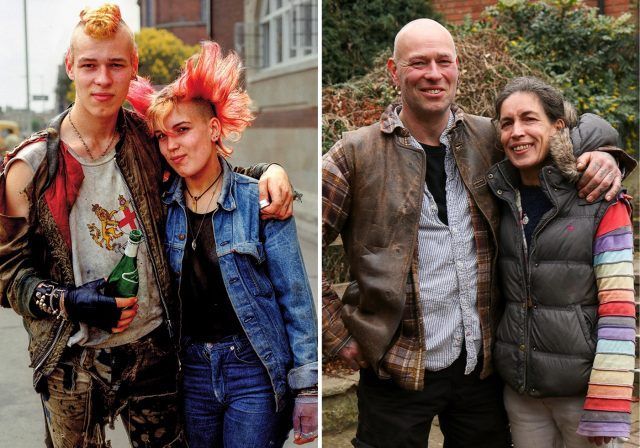 A sinistra 30 anni fa, a destra oggi