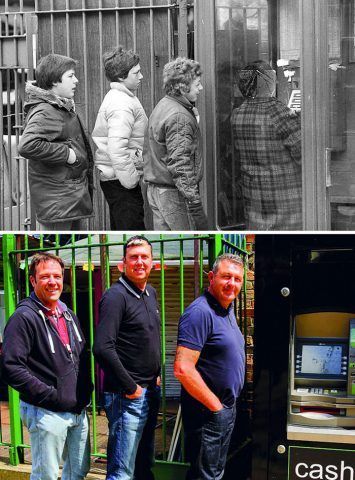 Sopra 30 anni fa, sotto oggi