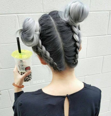Grey Ombré, acconciatura