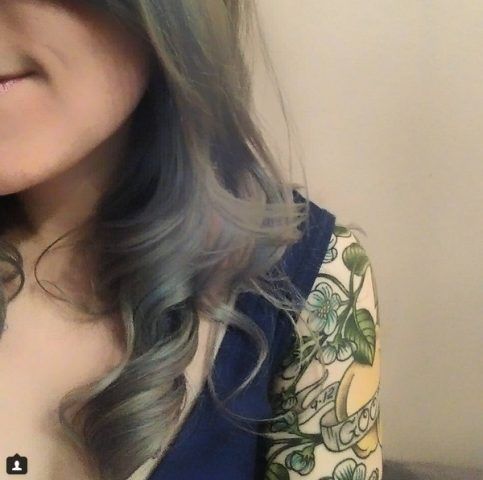 Grey Ombré con boccoli