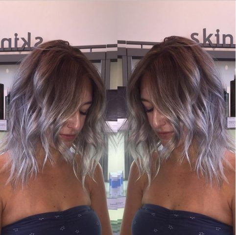 Grey Ombré con capelli corti