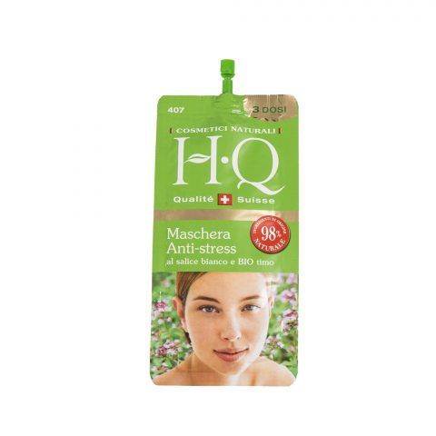 La maschera anti-stress di HQ Cosmetics idrata e rinfresca la pelle.
