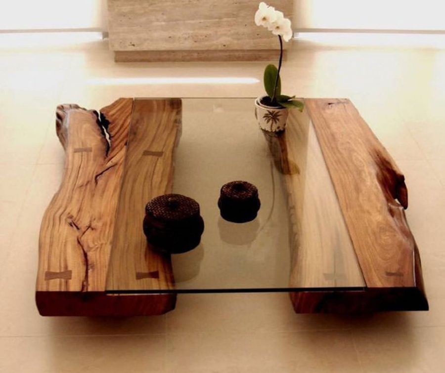 Tavolino da salotto in legno