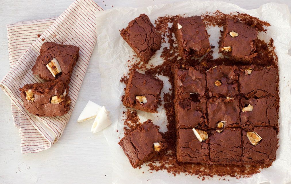 Come riciclare il torrone: brownies senza burro