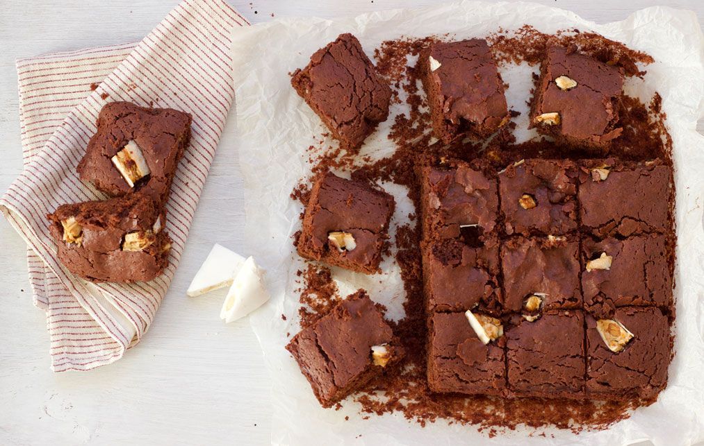 Come riciclare il torrone: brownies senza burro