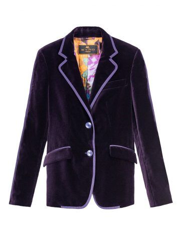 Giacca in velluto con dettagli grosgrain Etro €1.110