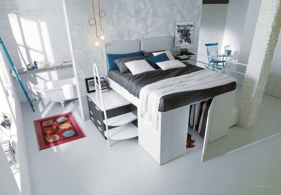 Come arredare una camera da letto piccola: le idee salvaspazio ... Idee arredamento soppalco