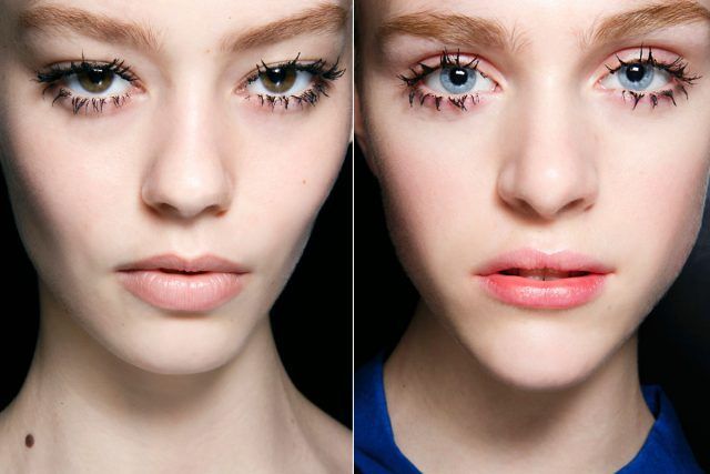Due esempi di clumpy mascara