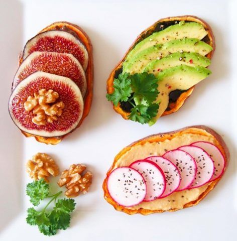 Sweet potato toast con le noci