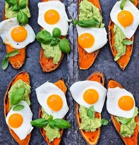 Sweet potato toast con uova